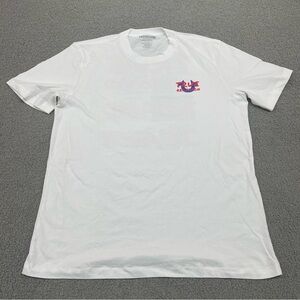 True Religion Mens Graphic T-Shirt 2XL White Red Blue Logo Brand Jeans
